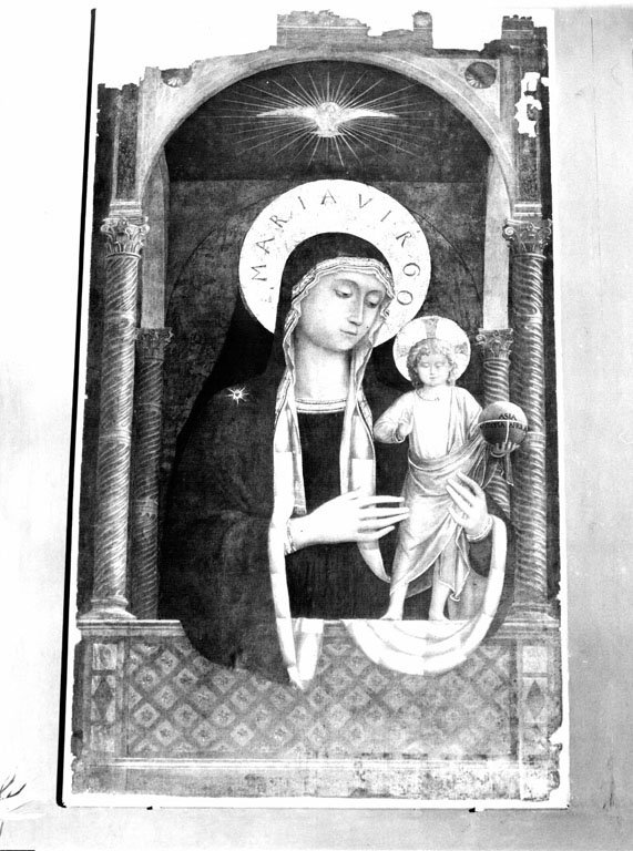 Madonna con Bambino (dipinto) by Benozzo di Lese detto Benozzo Gozzoli (attribui